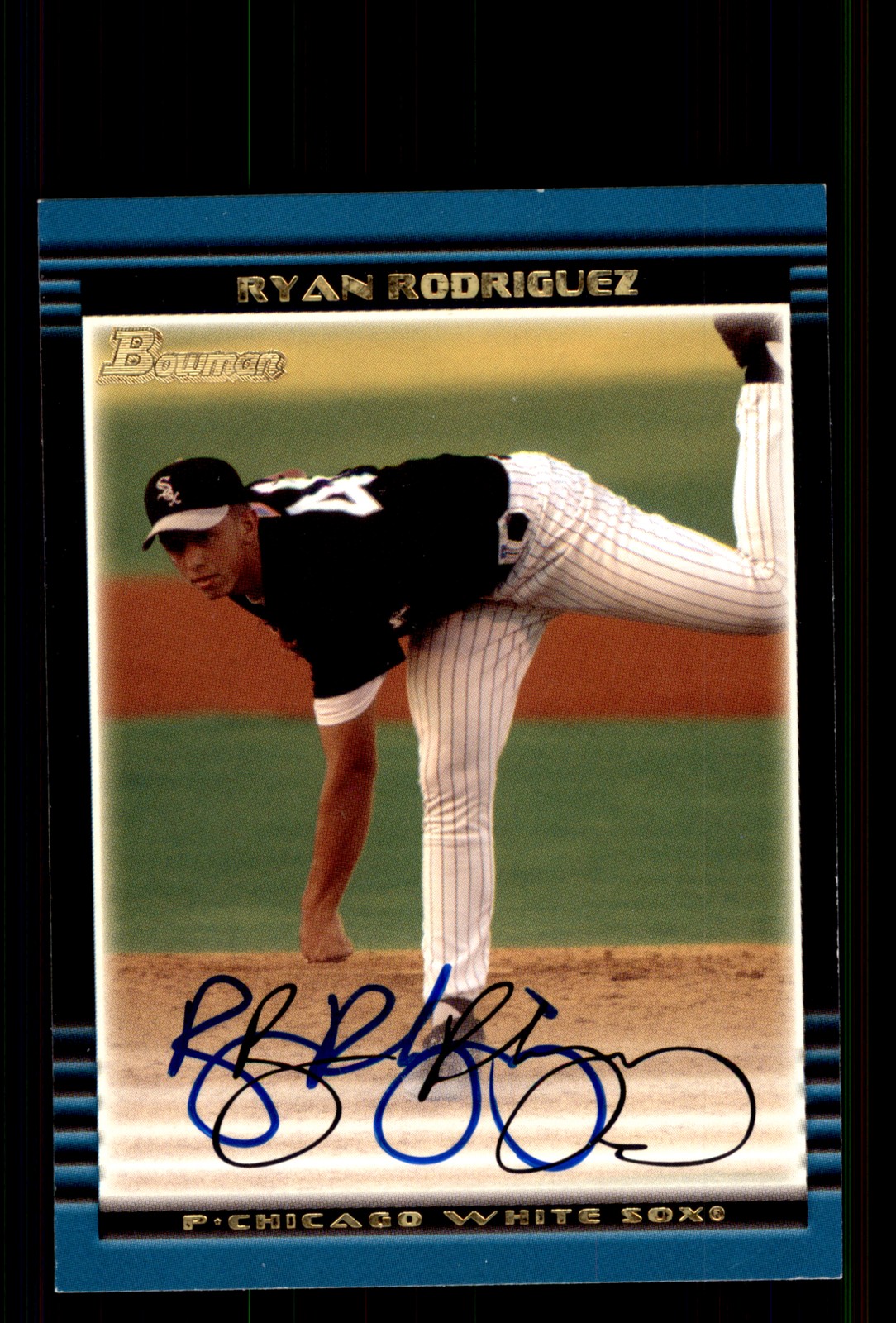 Signed Baseball Card Auto Ryan Rodriguez 2002 Bowman #BDP95 White Sox