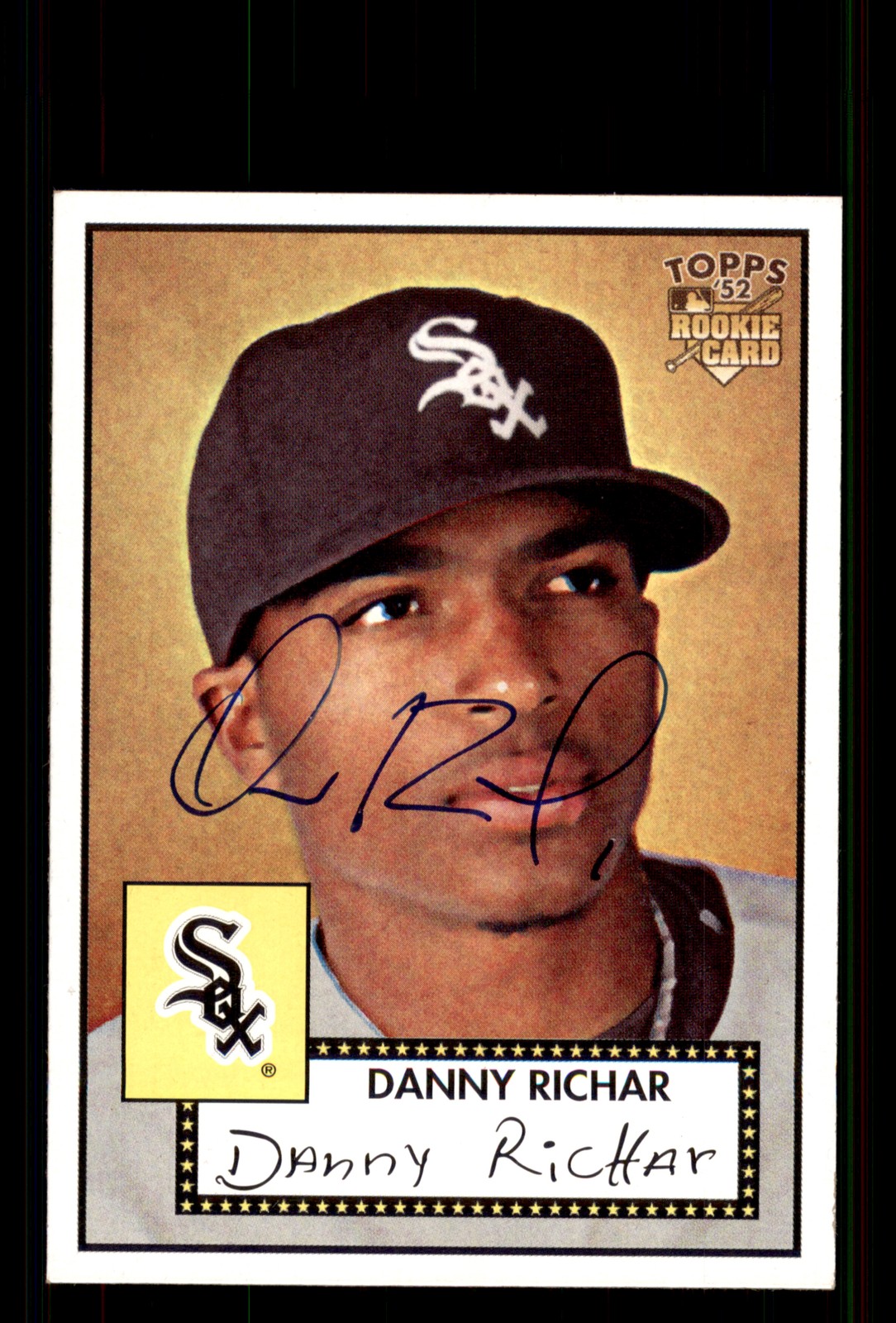 Signed Baseball Card Auto Danny Richar 2007 Topps Rookies '52 #178 White Sox