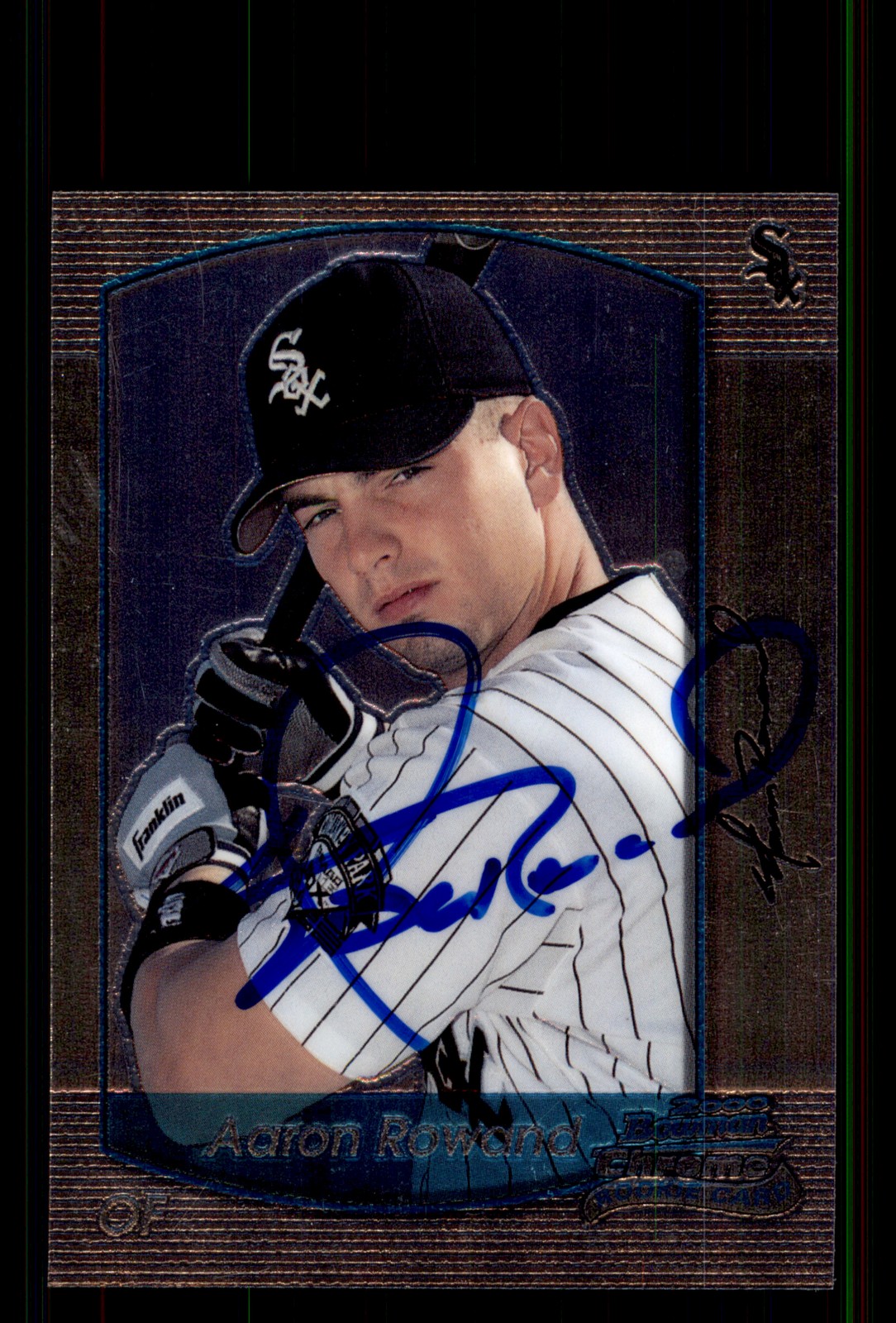 Signed Baseball Card Auto Aaron Rowand 2000 Bowman Chrome #379 Chicago White Sox