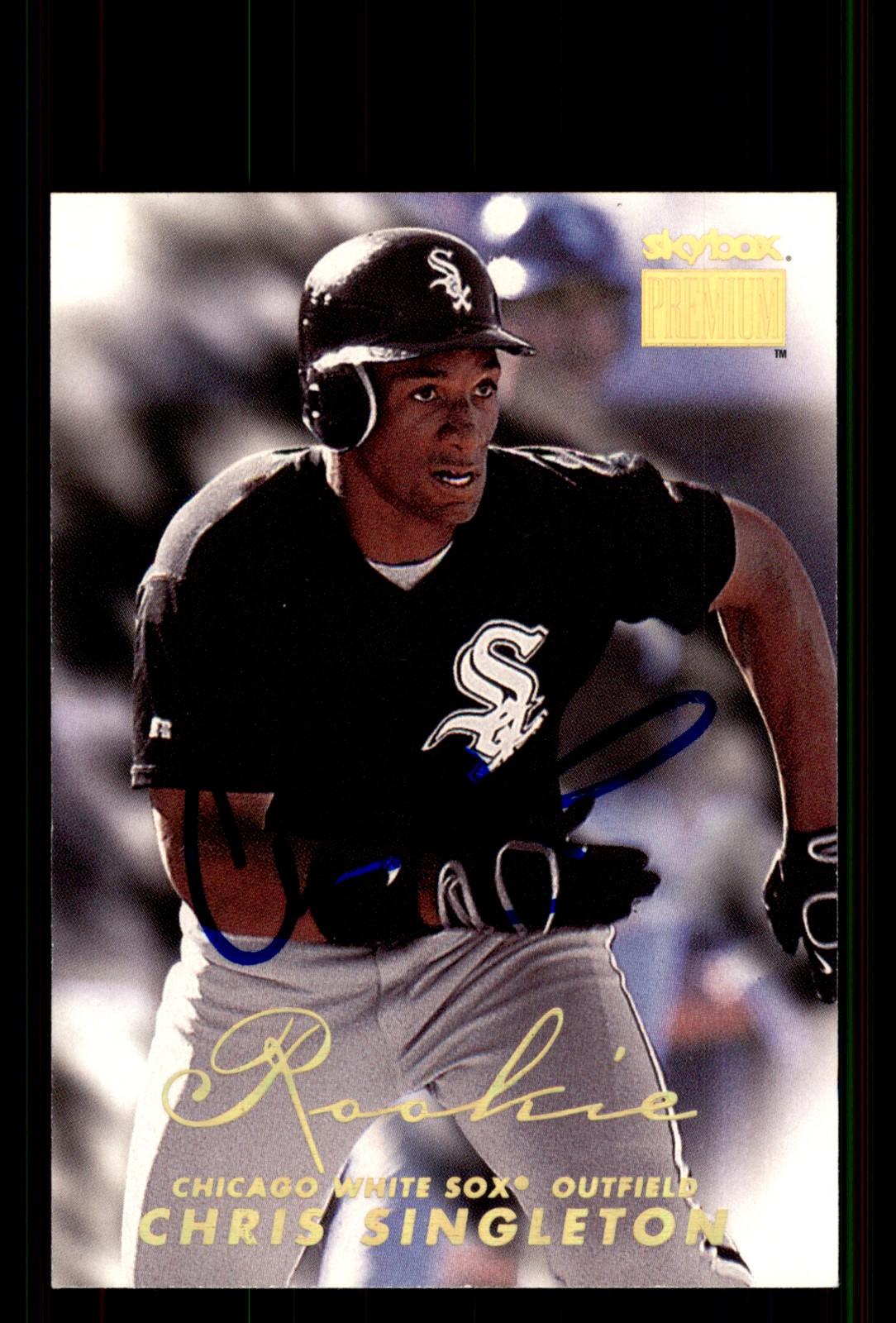 Signed Baseball Card Auto Chris Singleton 1999 SkyBox Premium #239