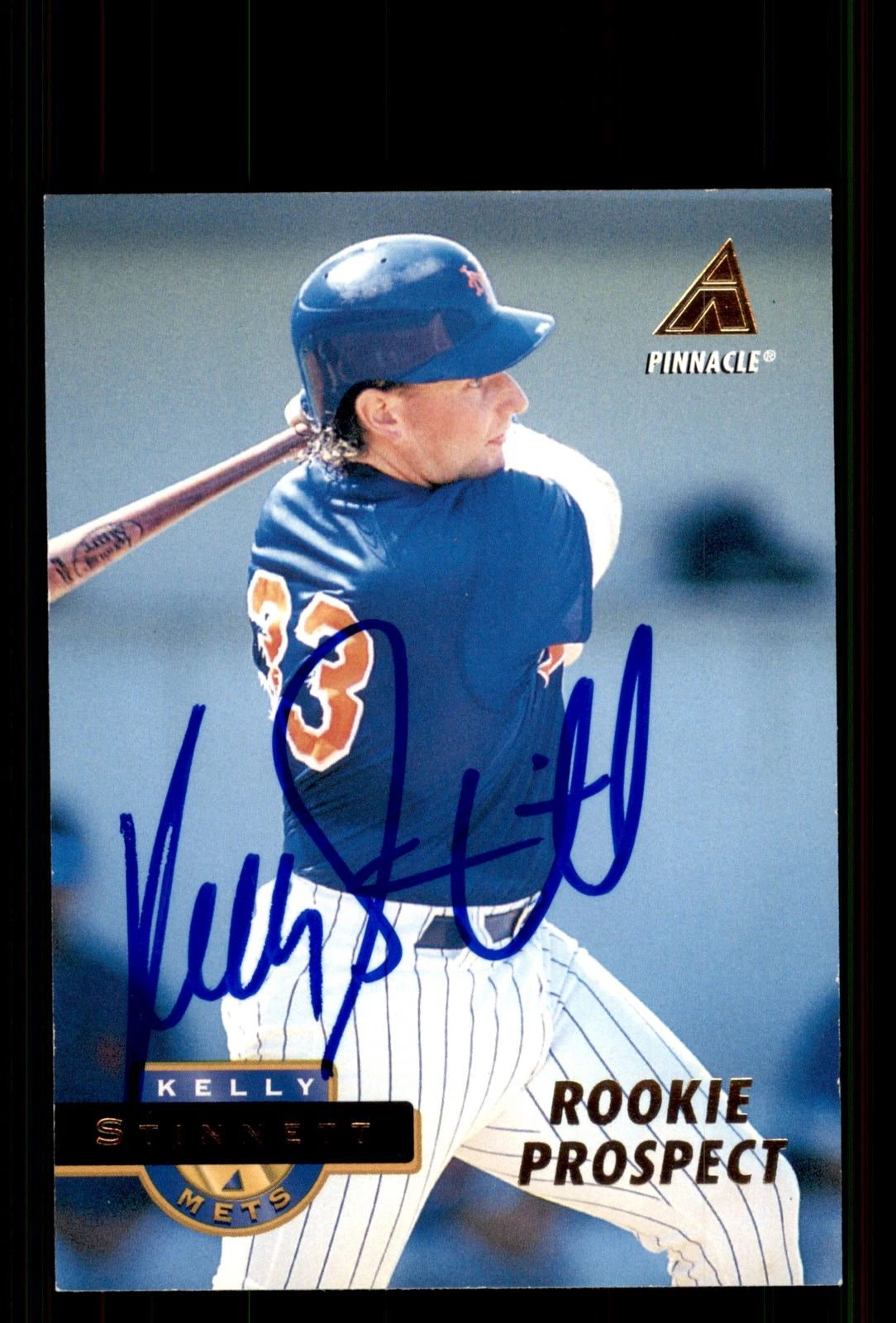 Signed Baseball Card Auto Kelly Stinnett 1994 Pinnacle #538 New York Mets