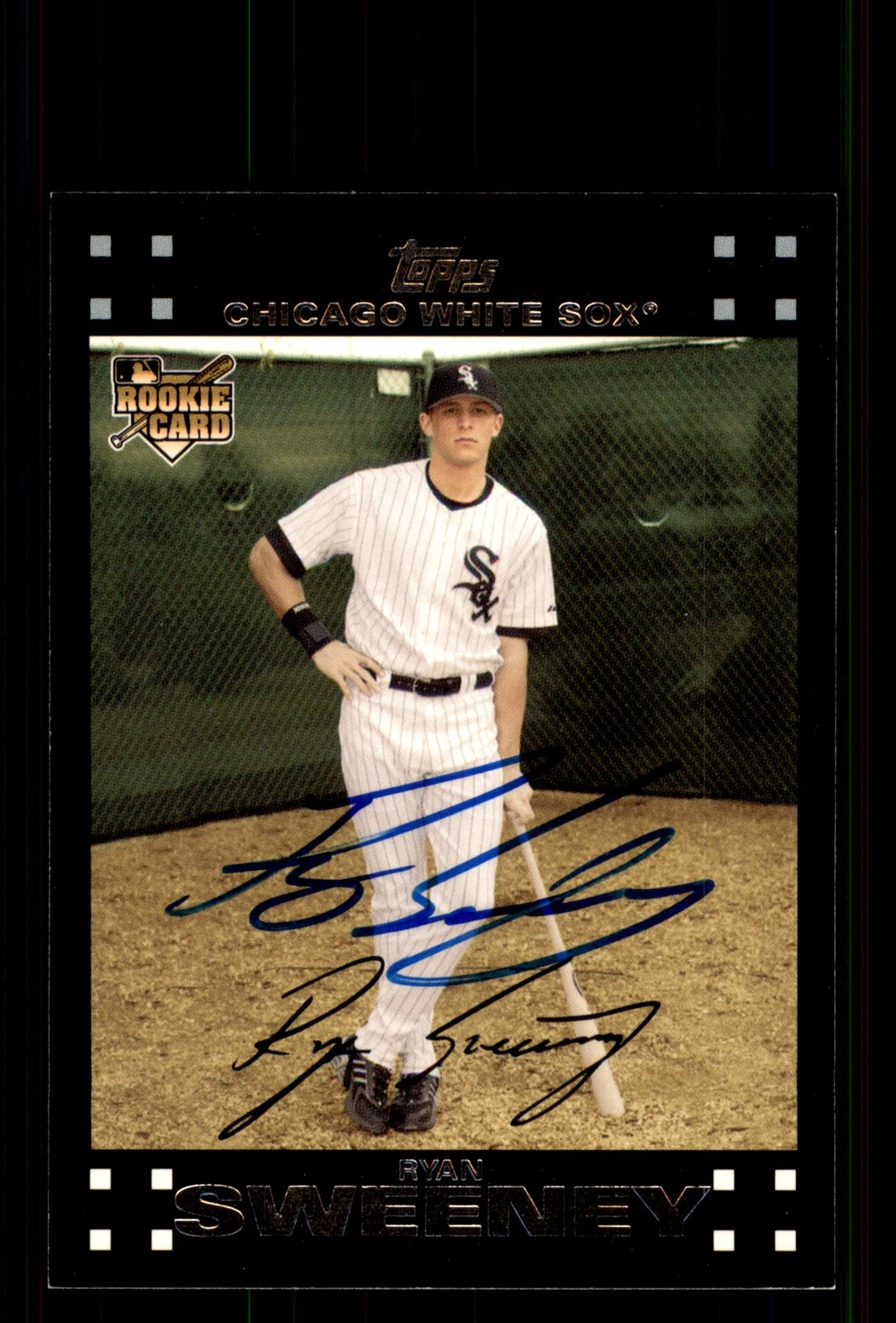 Signed Baseball Card Auto Ryan Sweeney 2007 Topps #268 Chicago White Sox