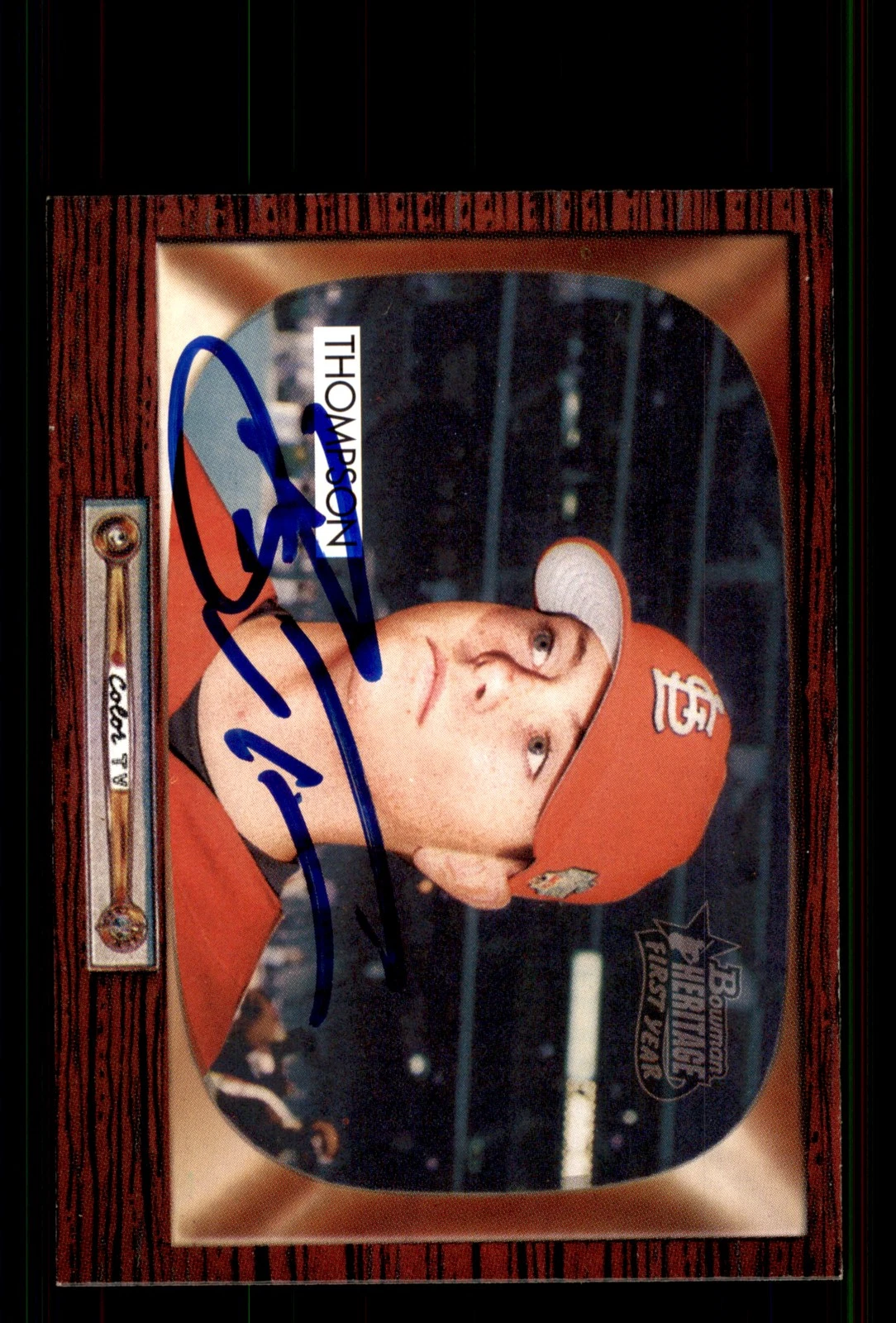 Signed Baseball Card Auto Brad Thompson 2004 Bowman Heritage #239 Cardinals