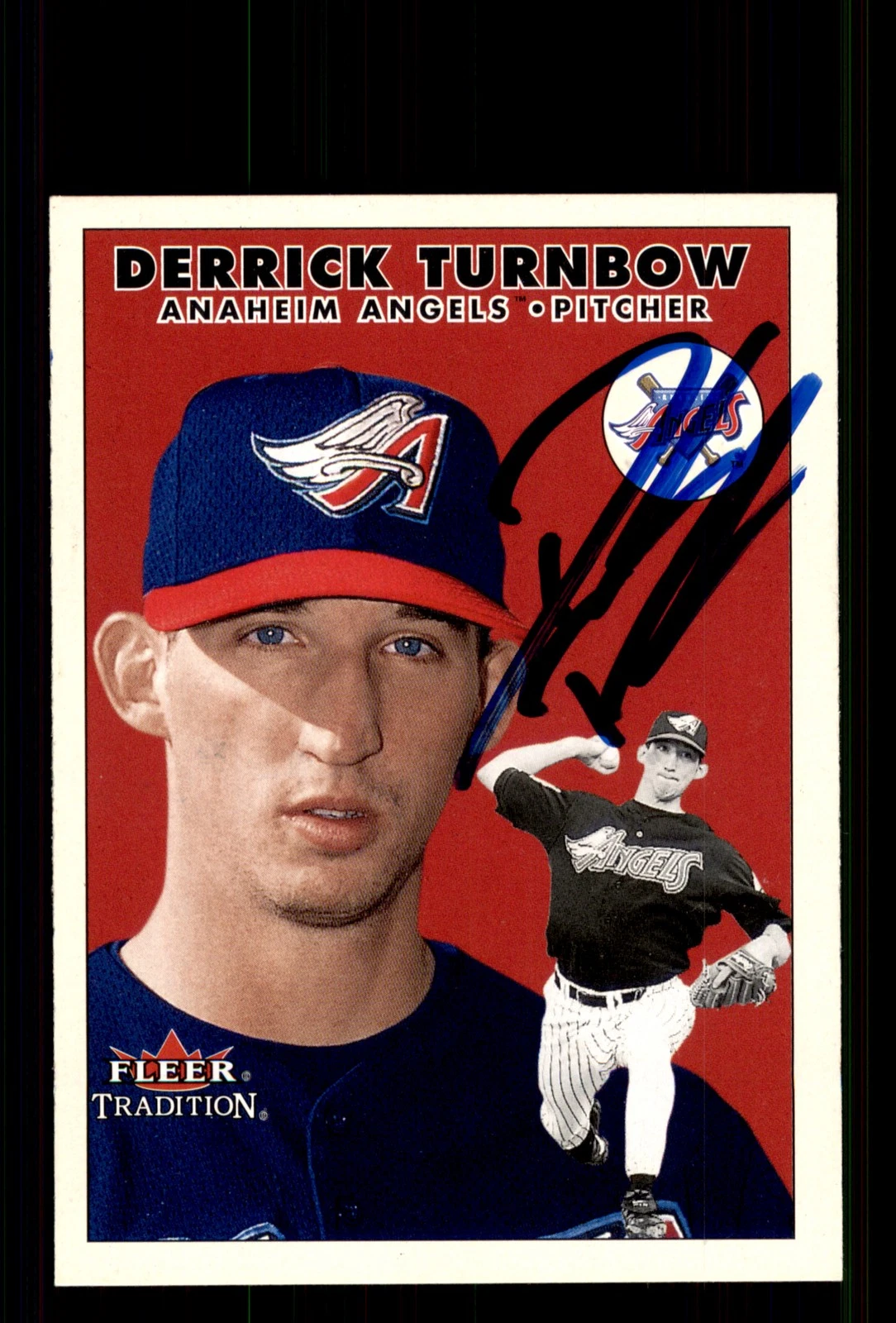 Signed Baseball Card Auto Derrick Turnbow 2000 Fleer Tradition Update #U56