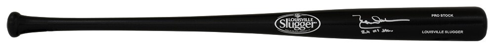 Leon Durham Signed Louisville Slugger Pro Black Baseball Bat w/2x AS - (SS COA)