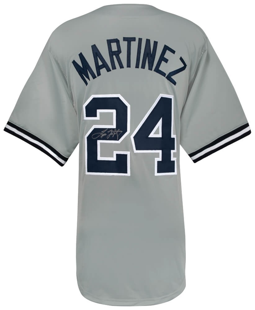 Tino Martinez (YANKEES) Signed Grey Custom Baseball Jersey - (SCHWARTZ COA)