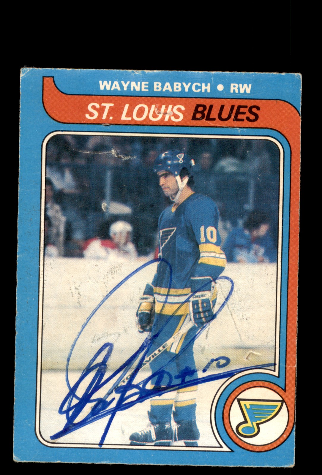 Signed Hockey Card Auto Wayne Babych 1979-80 O-Pee-Chee #142 St. Louis Blues