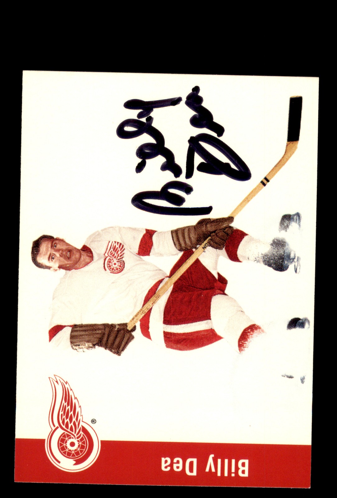 Signed Hockey Card Auto Billy Dea 1994 Parkhurst Missing Link 1956-57 #47