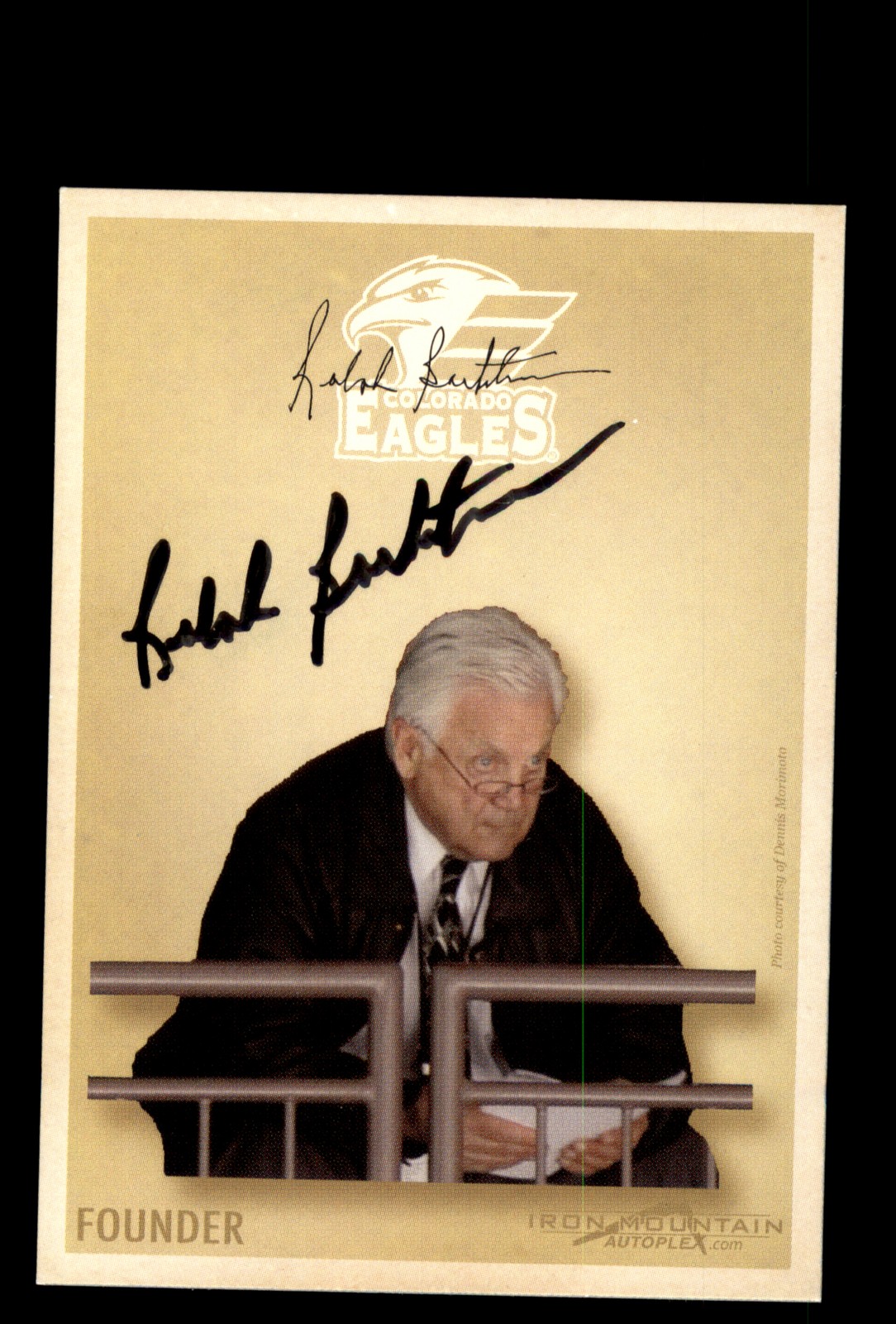 Signed Hockey Card Auto Ralph Backstrom ECHL Colorado Eagles