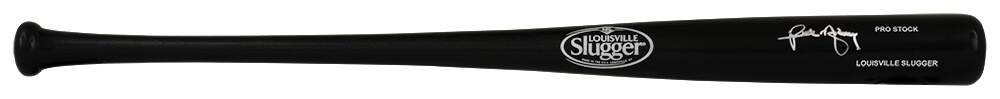 Rick Monday Signed Louisville Slugger Pro black Baseball Bat - (SCHWARTZ COA)