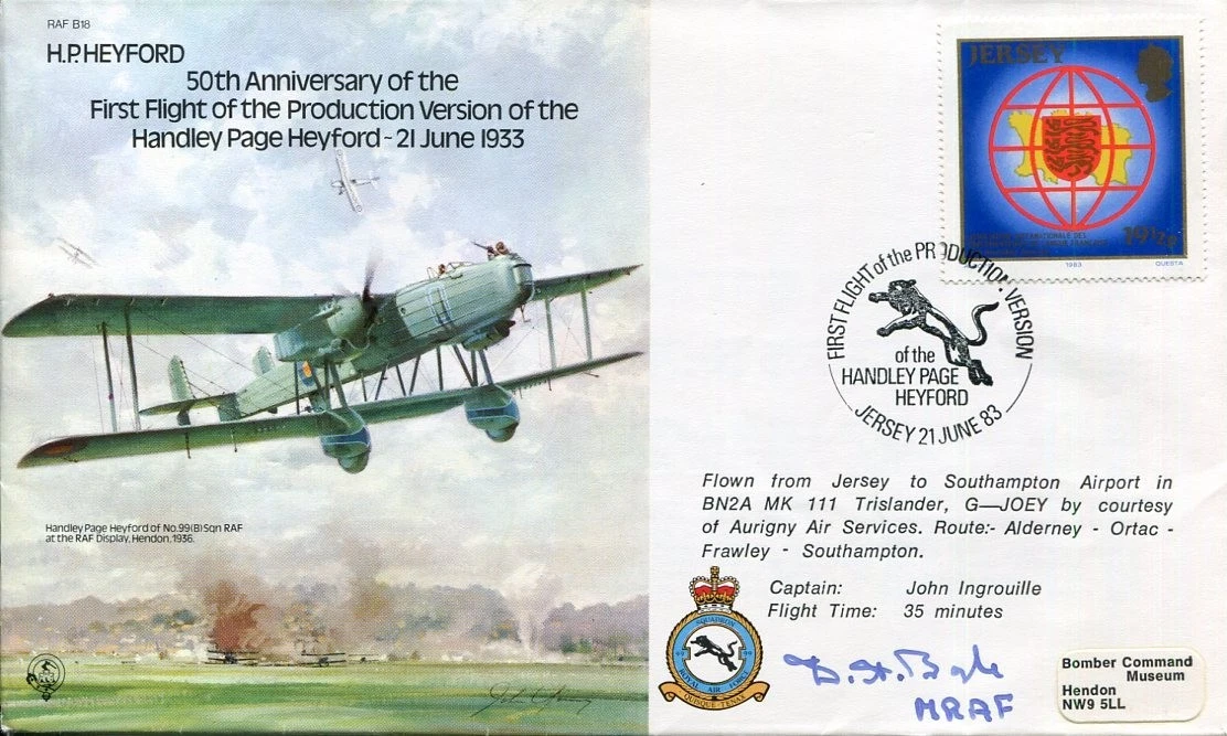 Marshal of the Royal Air Force Dermot Boyle Suez Crisi WWII War Signed Autograph