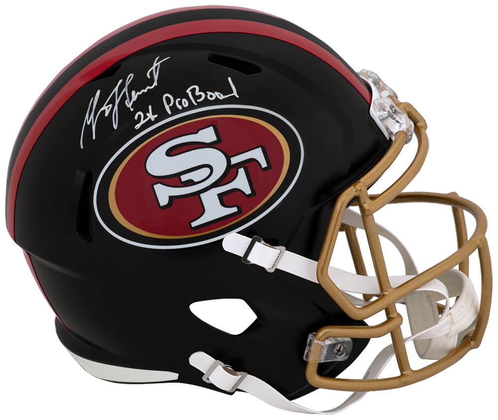 Garrison Hearst Signed 49ers Rivalries Riddell F/S Rep Helmet w/Pro Bowl -SS COA