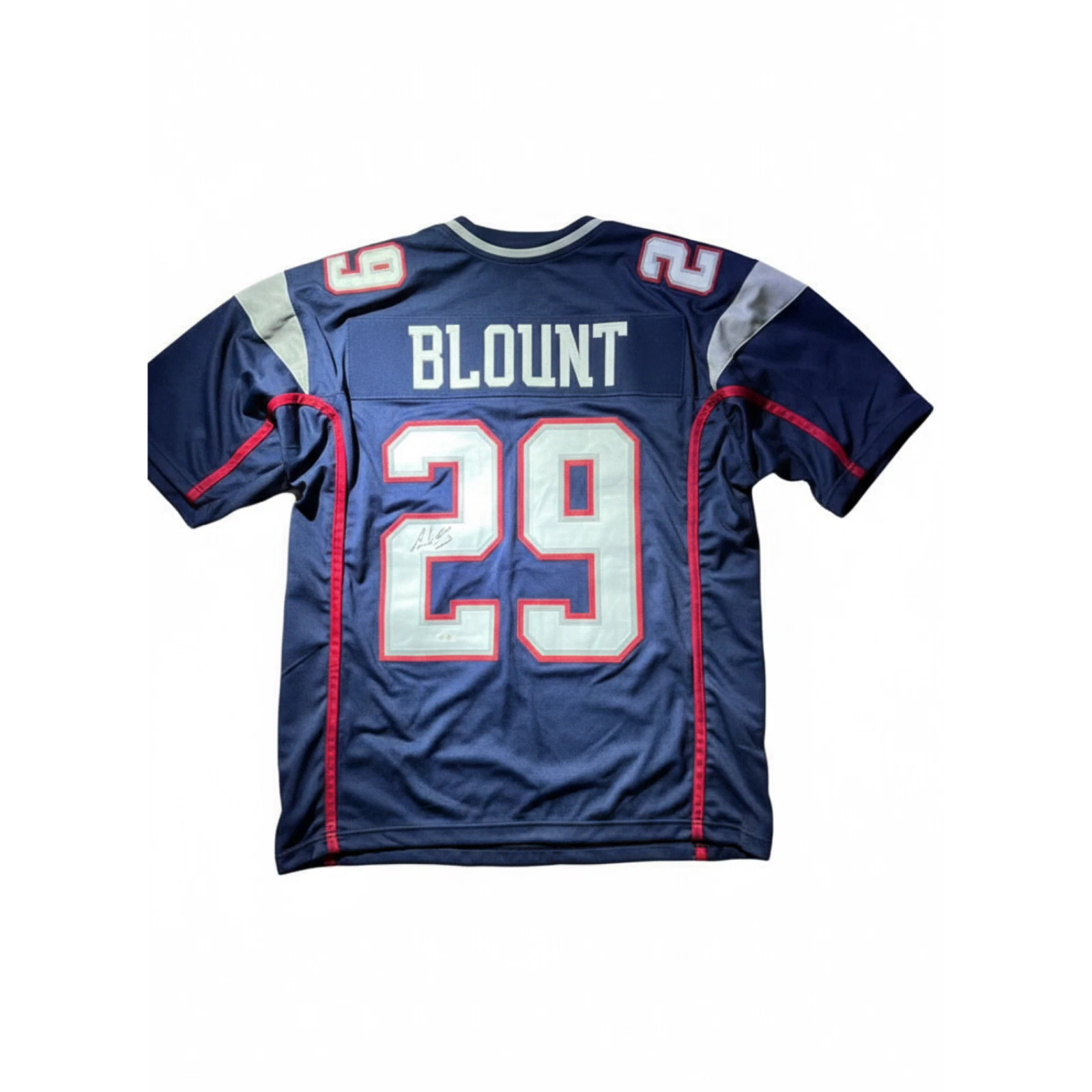 LeGarrette Blount Signed New England Patriots Custom Jersey Beckett Auth