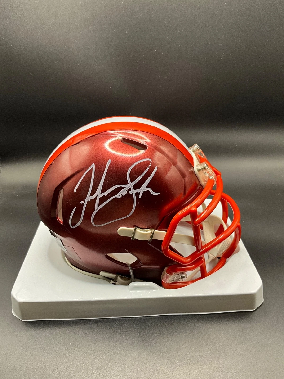 Josh Gordon Signed Cleveland Browns Flash Alternate Mini Helmet Beckett Witness