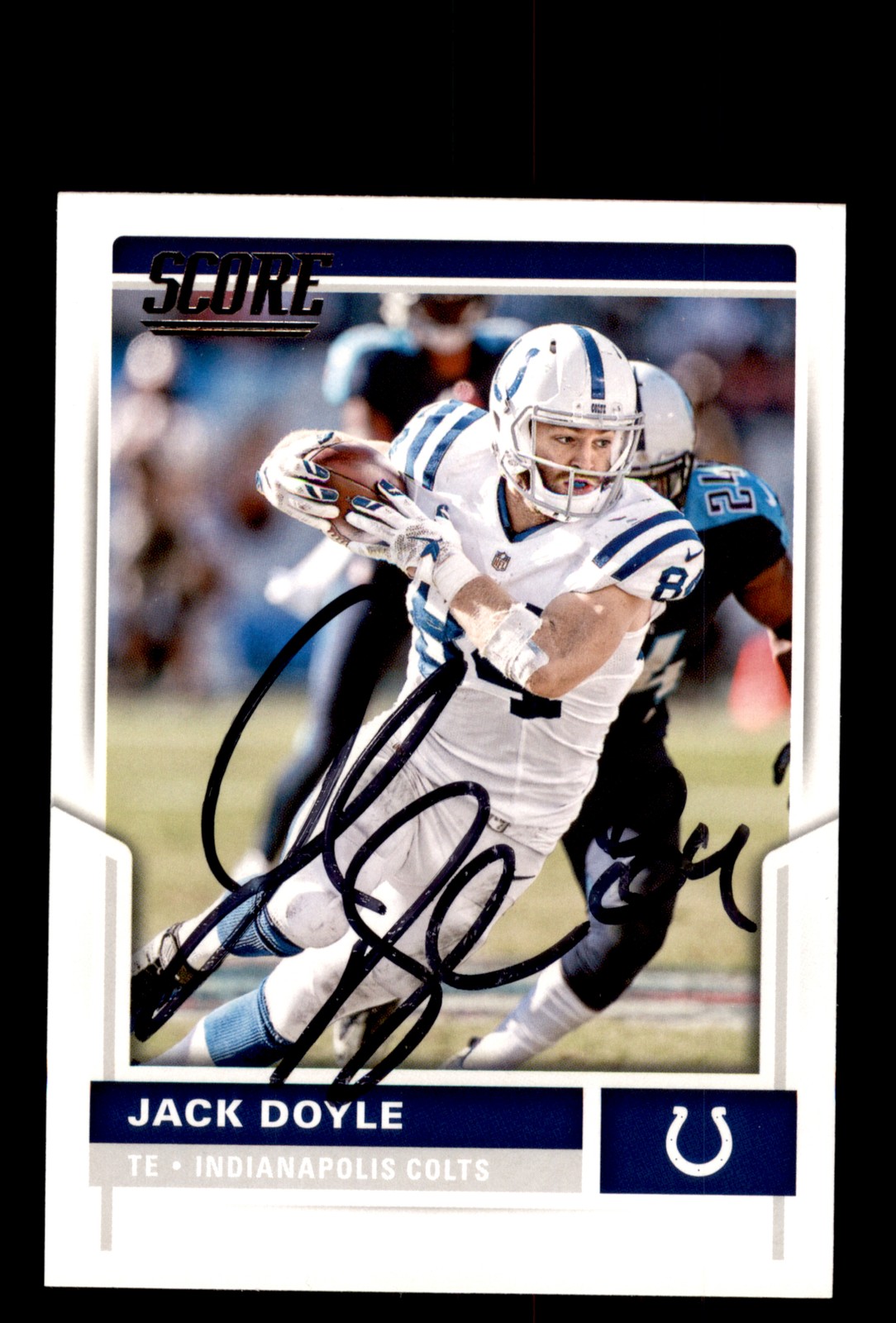 Signed Football Card Auto Jack Doyle 2017 Score #30 Indianapolis Colts