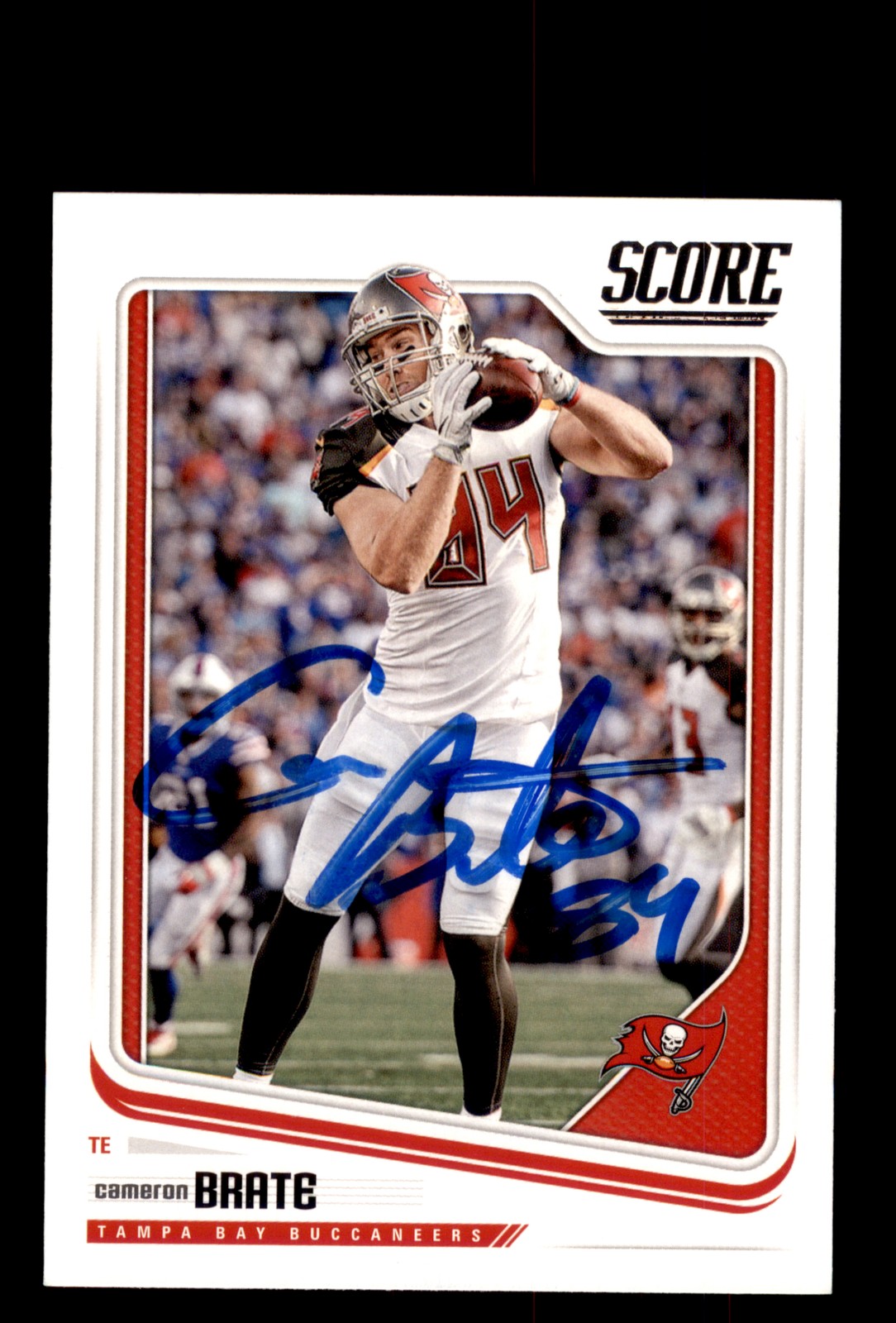 Signed Football Card Auto Sony Michel 2018 Score #369 Georgia Bulldogs