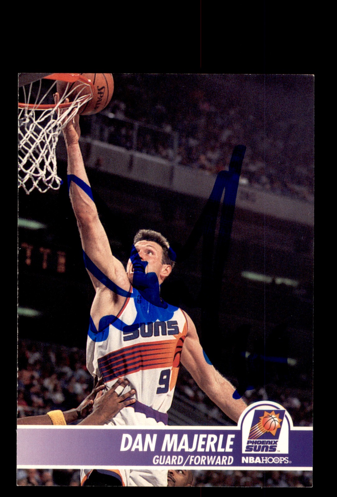 Signed Basketball Card Auto Dan Majerle 1994-95 Hoops #171 Phoenix Suns