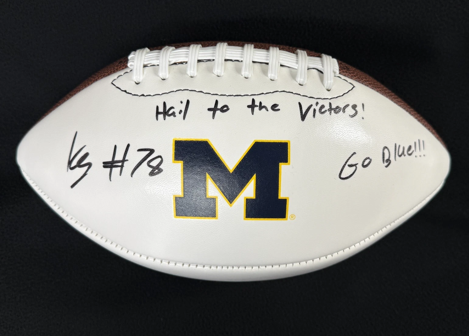 Kenneth Grant Signed & Multi Inscribed Michigan Wolverines Football JSA COA