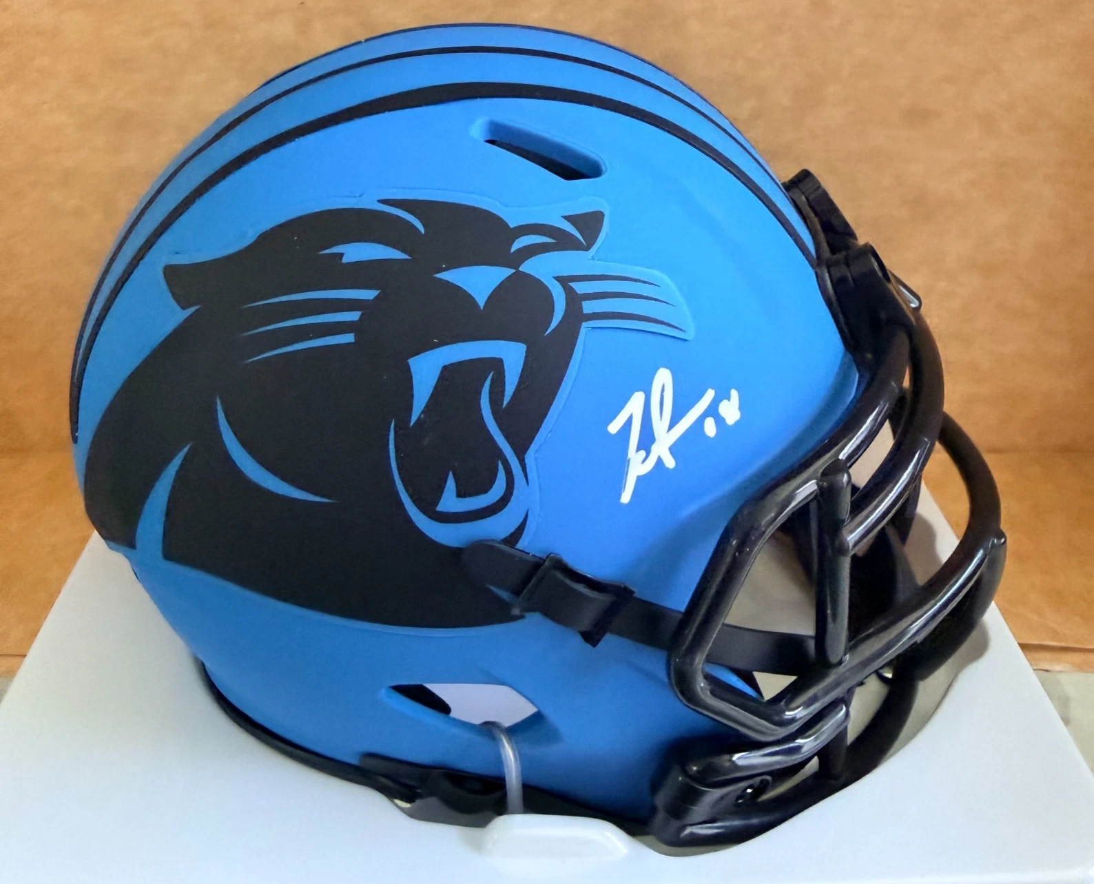 JALEN COKER CAROLINA PANTHERS SIGNED RAVE MINI HELMET BECKETT