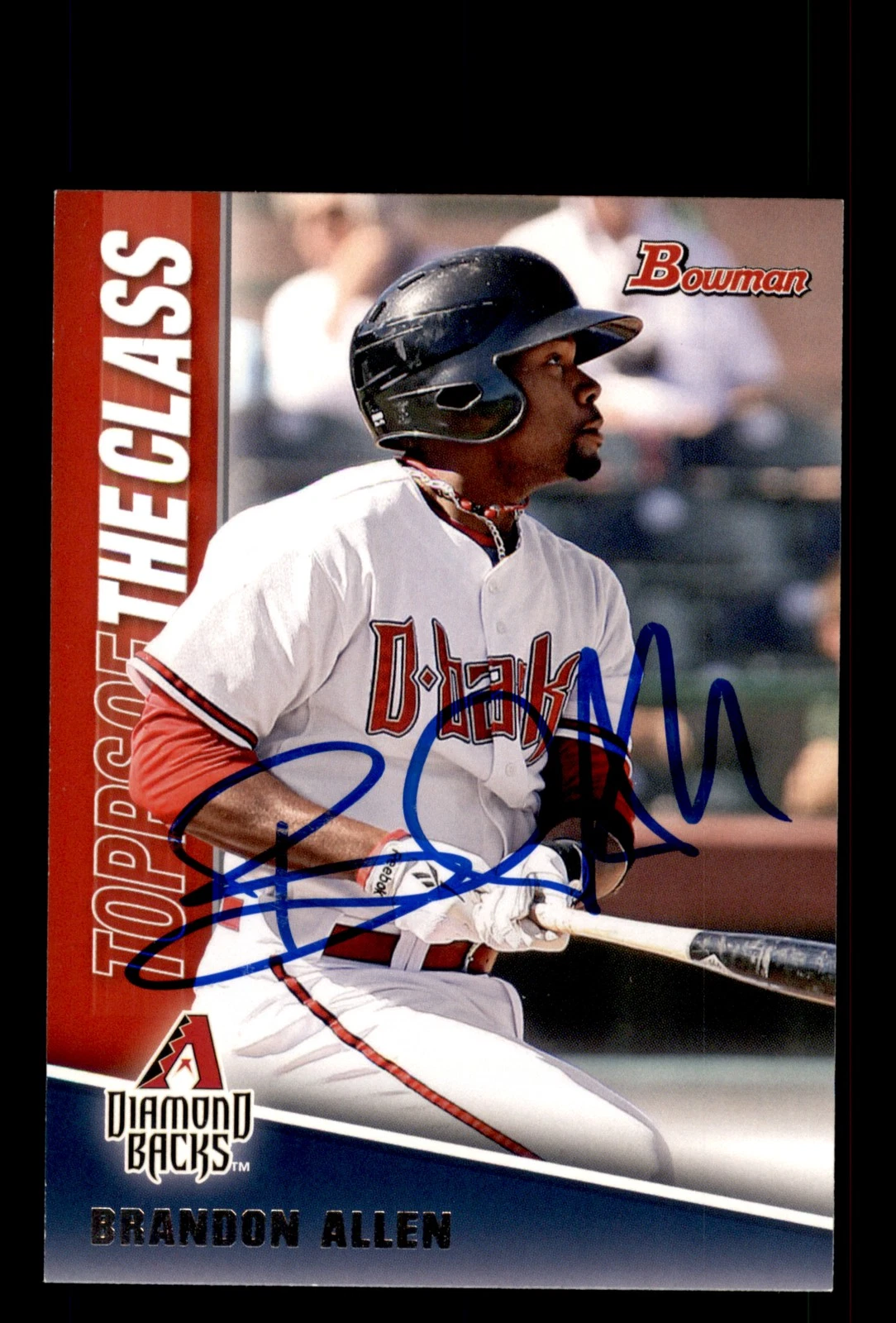 Signed Baseball Card Auto Brandon Allen 2011 Bowman #TC12 Arizona Diamondbacks