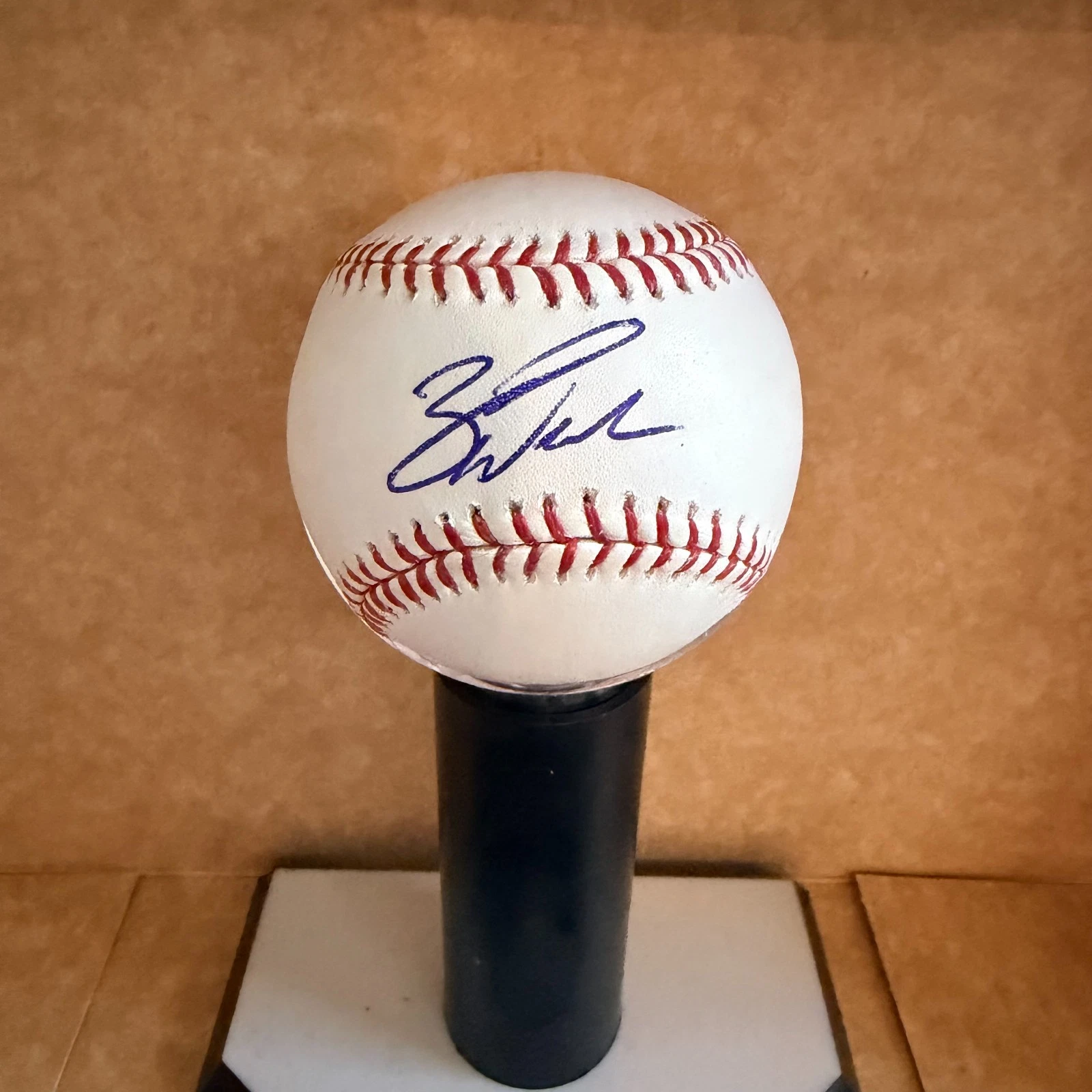 ZACK WHEELER PHILADELPHIA PHILLIES SIGNED AUTOGRAPHED M.L. BASEBALL BECKETT AUTH