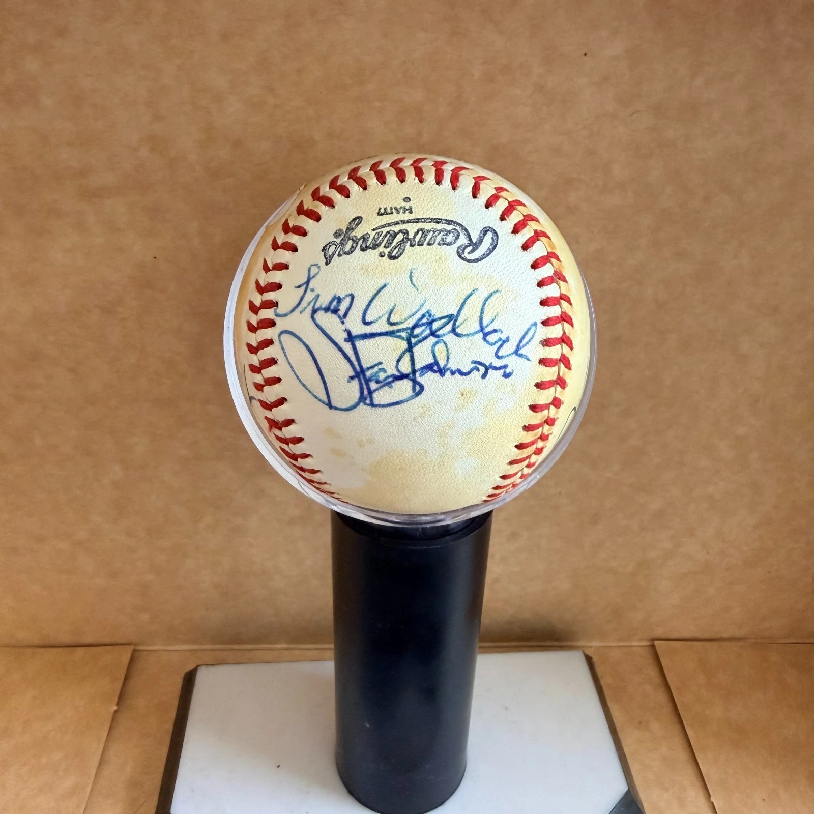 EXPOS GARY CARTER FRANCONA LEE BURRISWALLACH 3 MORE N.L. BASEBALL JSA AUTH