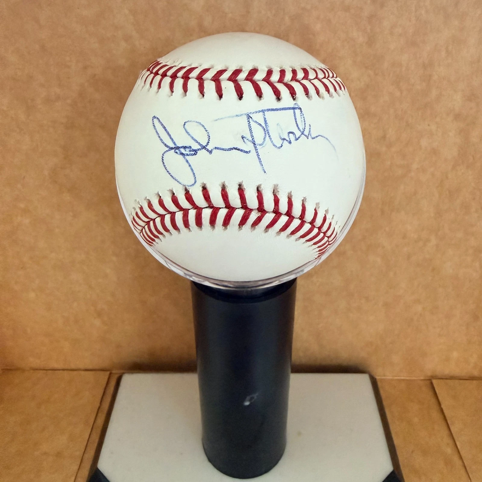 JOHN STERLING YANKEES ANNOUNCER SIGNED AUTOGRAPHED M.L. BASEBALL BECKETT AUTH