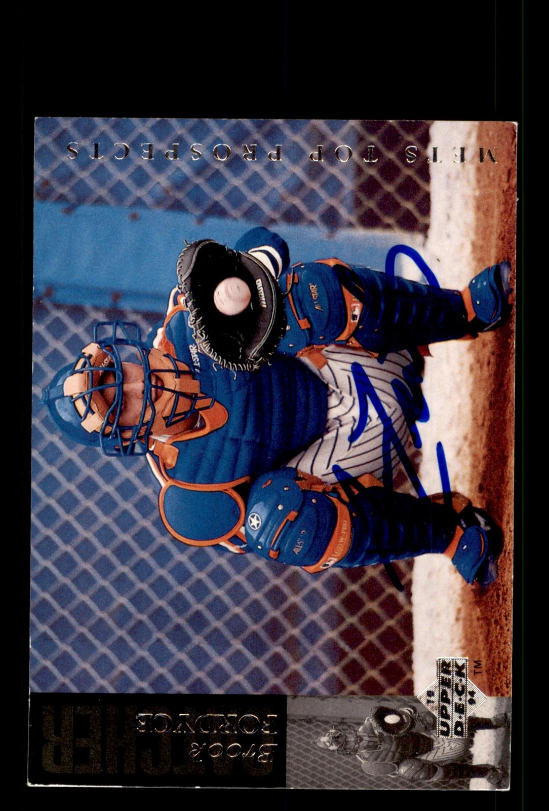 Signed Baseball Card Auto Brook Fordyce 1994 Upper Deck Minor League #19 Tides