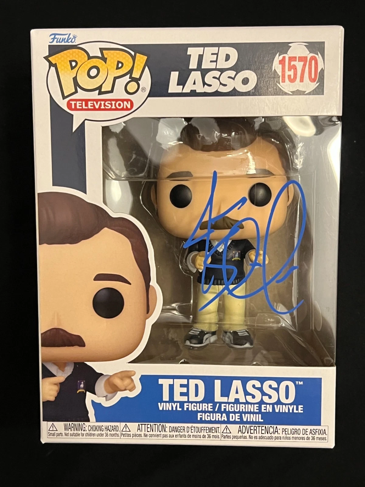 JASON SUDEIKIS TED LASSO 1570 SIGNED FUNKO POP AUTO TV SHOW SOCCER JSA COA