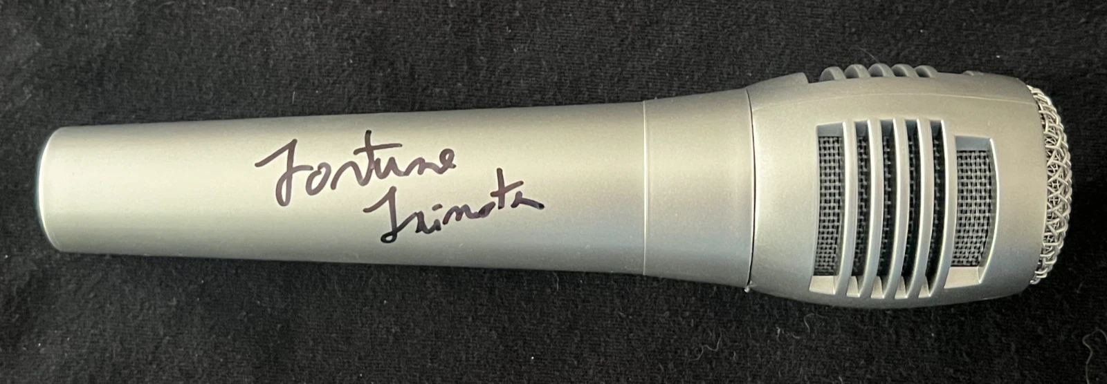 SIGNED MICROPHONE AUTO FORTUNE FEIMSTER COMEDIAN ACTOR JSA COA