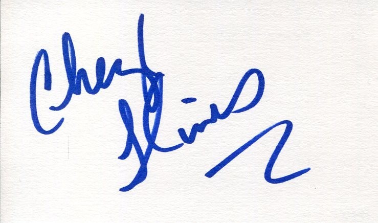CHERYL HINES CURB YOUR ENTHUSIASM SUBURGATORY THE UGLY TRUTH SIGNED AUTOGRAPH COLLECTIBLE MEMORABILIA
