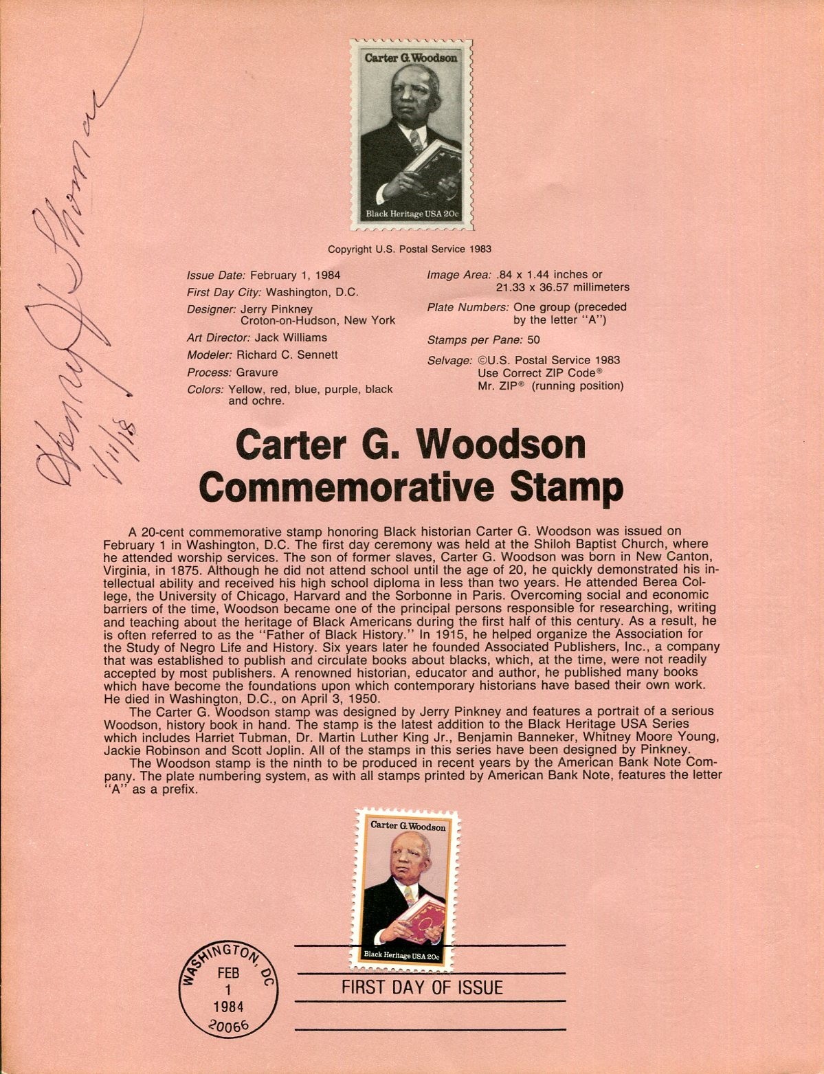 Henry Hank Thomas Civil Rights Freedom Riders Signed Autograph FDC Sheet