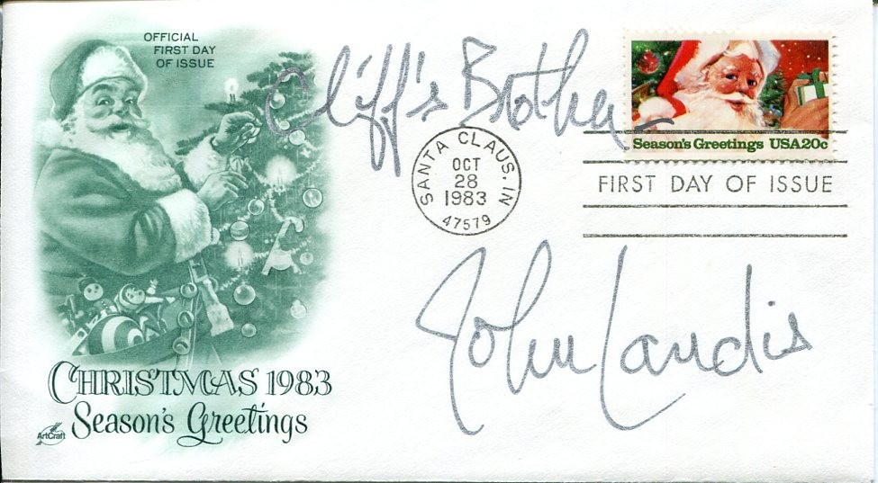 JOHN LANDIS BLUES BROTHERS AN AMERICAN WEREWOLF IN LONDON SIGNED AUTOGRAPH FDC COLLECTIBLE MEMORABILIA