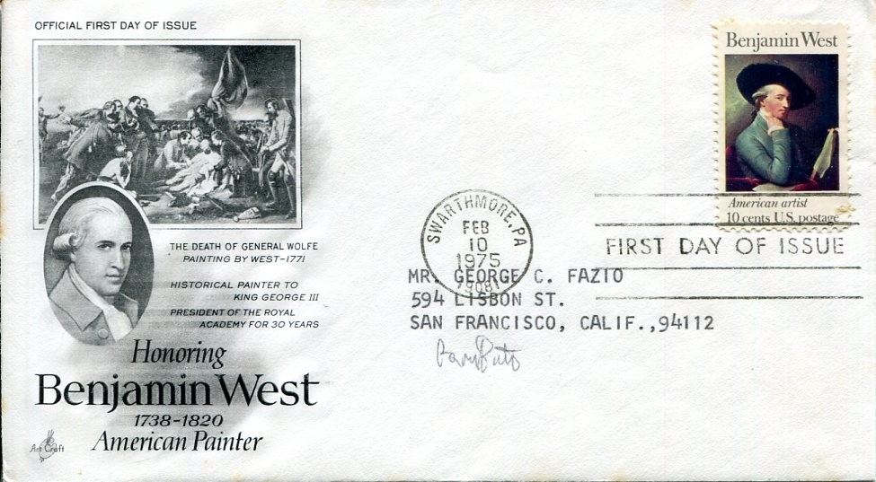 Gary Batty Famous American Artist Rare Signed Autograph FDC