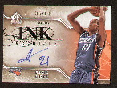 Alexis Ajinca signed auto 2009-10 Ink Credible 395/499