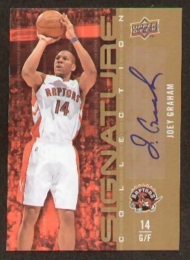 Joey Graham auto 2009-10 UD Signature Collection