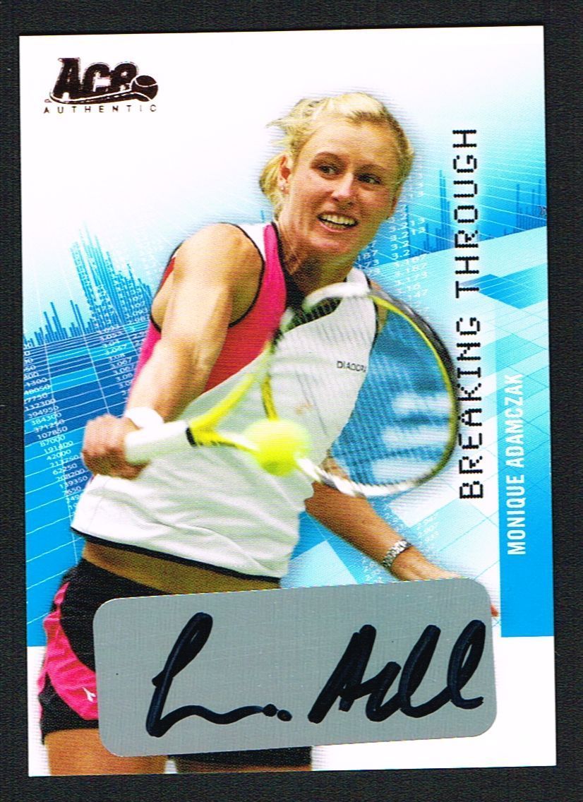 Monique Adamczak signed autograph auto 2007 ACE Breaking Through Card