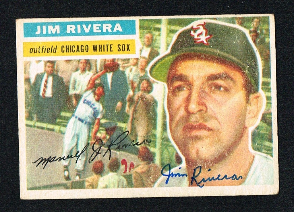 Jim Rivera #70 signed autograph auto 1956 Topps Baseball Trading Card