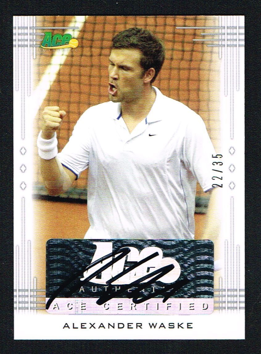 Alexander Waske signed autograph auto 2013 Ace Authentic LEAF Tennis Card 22/36