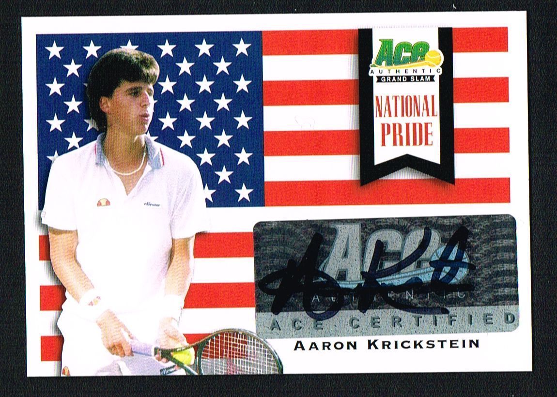 Aaron Krickstein signed autograph auto 2013 Ace Authentic Tennis National Pride