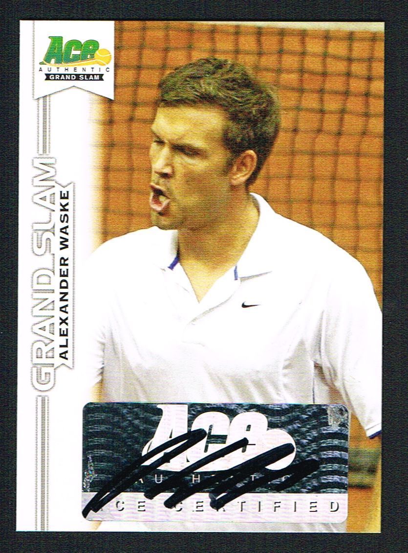 Alexander Waske signed autograph auto 2013 Ace Authentic Grand Slam Tennis Card