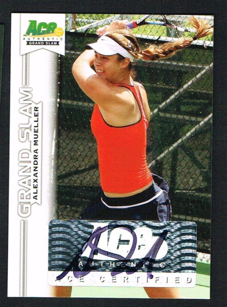 Alexandra Mueller signed autograph auto 2013 Ace Authentic Grand Slam Tennis