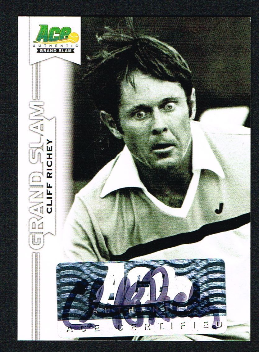 Cliff Richey signed autograph auto 2013 Ace Authentic Grand Slam Tennis