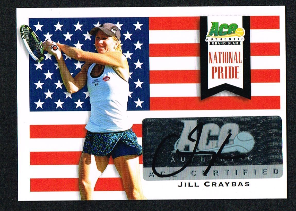 Jill Craybas signed autograph auto 2013 Ace Authentic Tennis National Pride