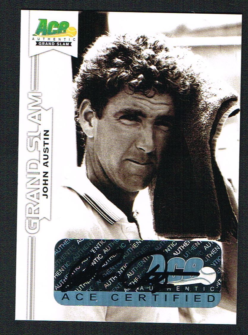 John Austin signed autograph auto 2013 Ace Authentic Grand Slam Tennis