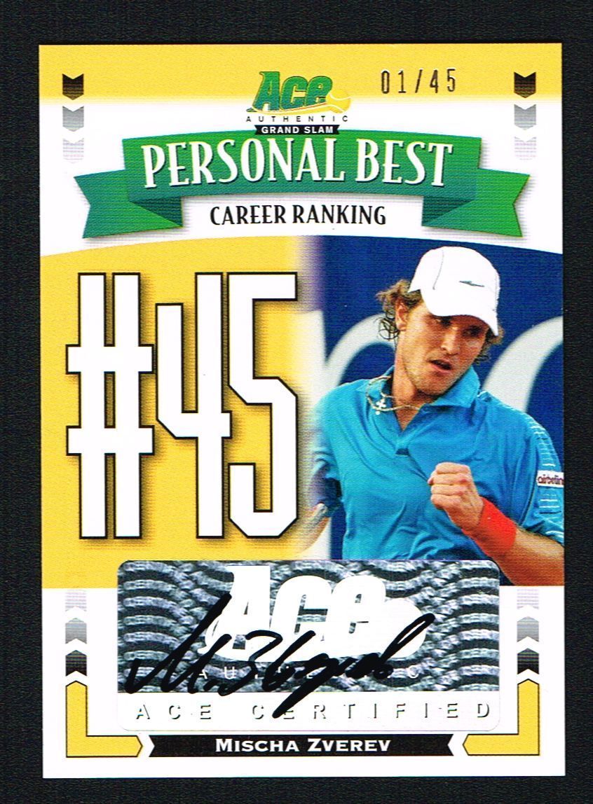 Mischa Zverev signed autograph auto 2013 Ace Authentic Tennis Personal Best 1/45