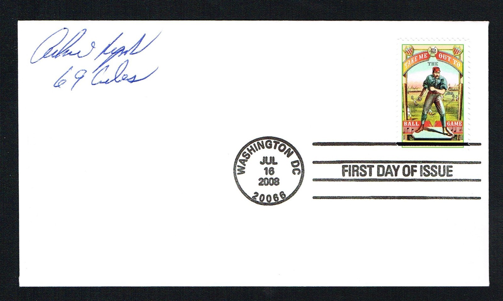 Archie Reynolds signed autograph auto First Day Cover Baseball Pitcher CUBS 1969