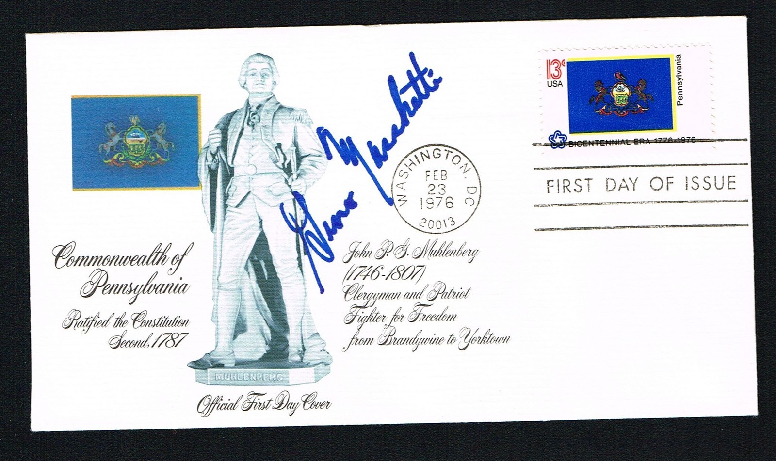 Gino Marchetti signed autograph First Day Cover FDC Pro Football Hall of Fame