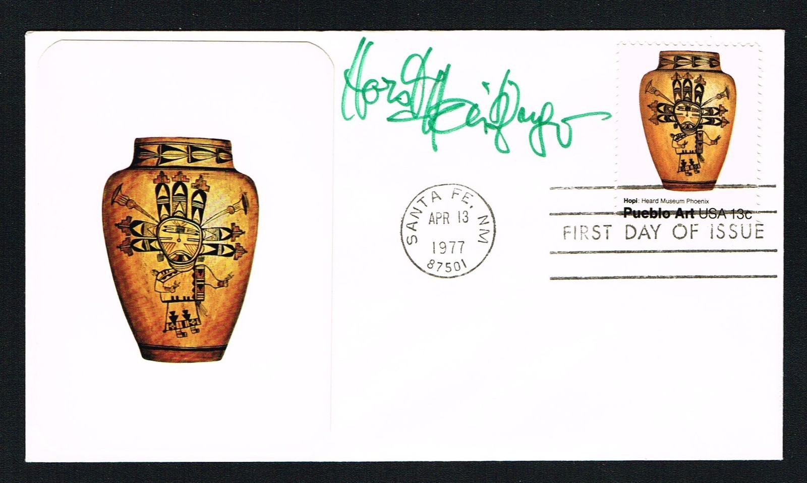 Horst Haitzinger signed autograph First Day Cover German Political Cartoonist