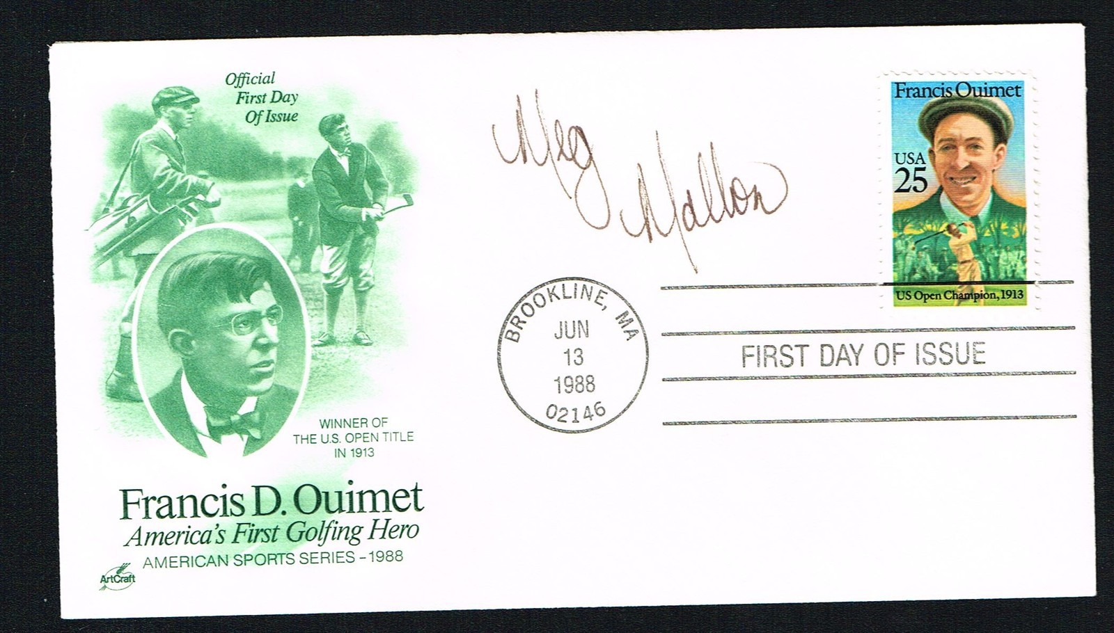Meg Mallon signed autograph auto First Day Postal Cover FDC LPGA Golfer
